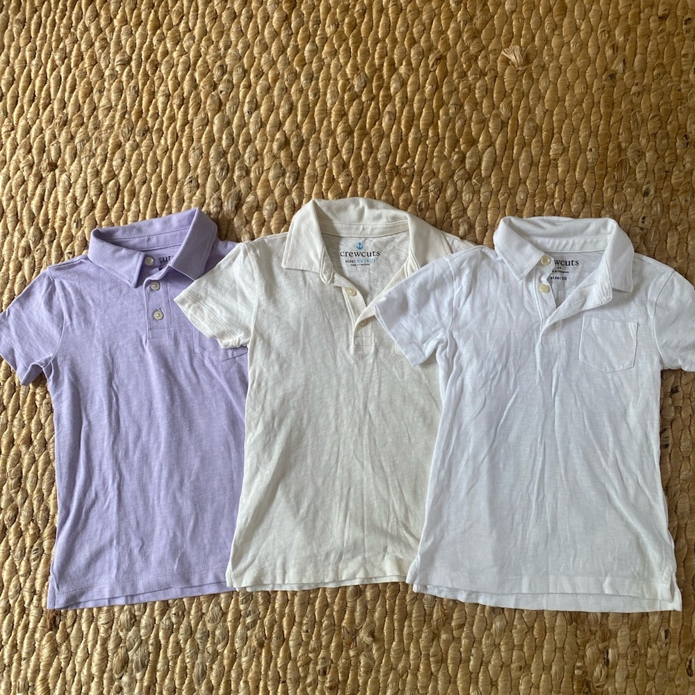 crewcuts shortsleeve 4/5 xs polo bundle